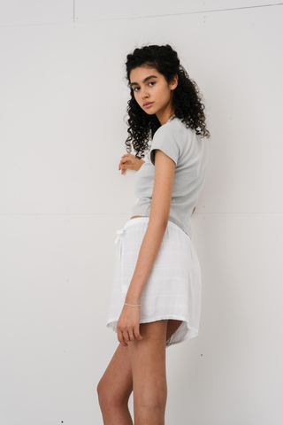 Elisa Wrap Skirt in White · effortless scandi skirt for women from ITS MAY