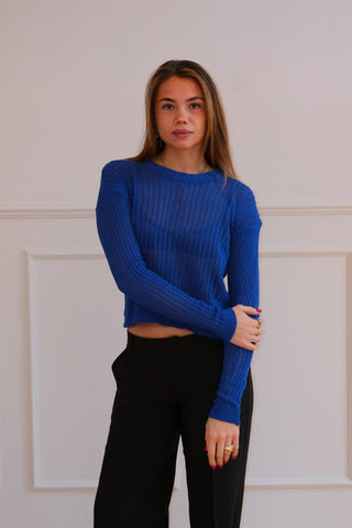 Anastasia Blouse in Blue · effortless scandi formal shirts & blouses for women from ITS MAY