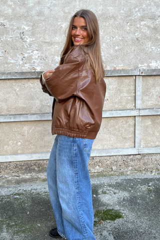 Elena Oversized Jacket in Brown · effortless scandi jacket for women from ITS MAY