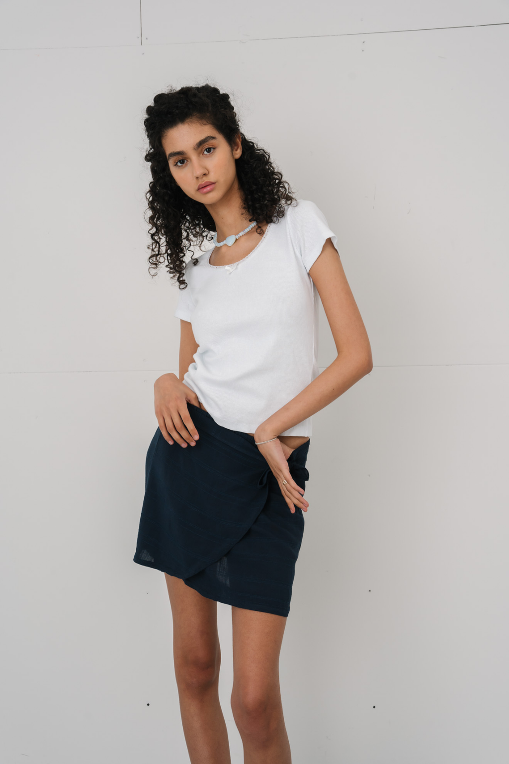 Elisa Wrap Skirt - Blue