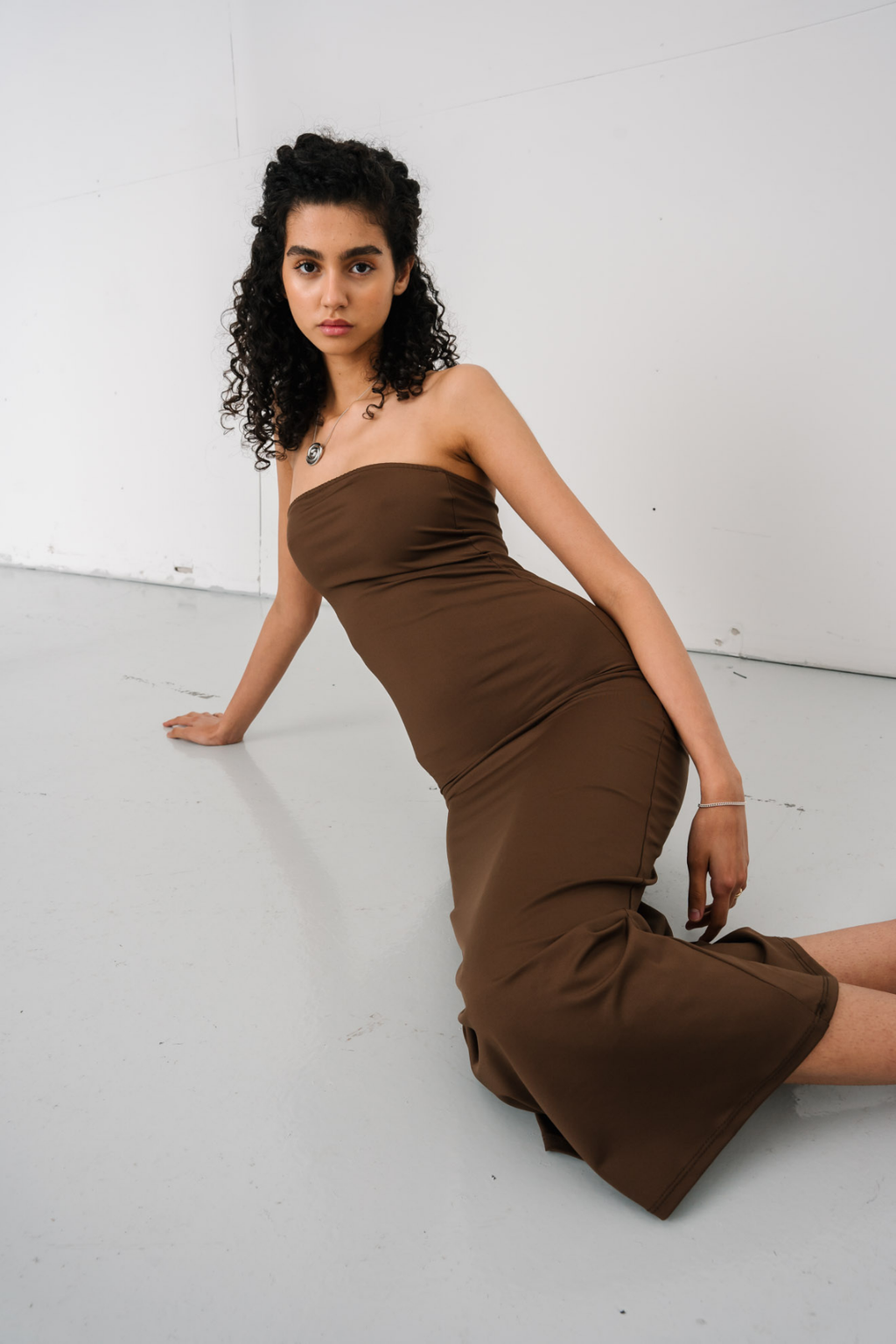 Isabella Maxi Dress - Chocolate Brown