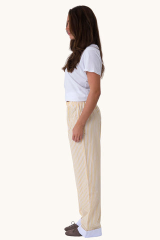 Celeste Striped Pants - Yellow