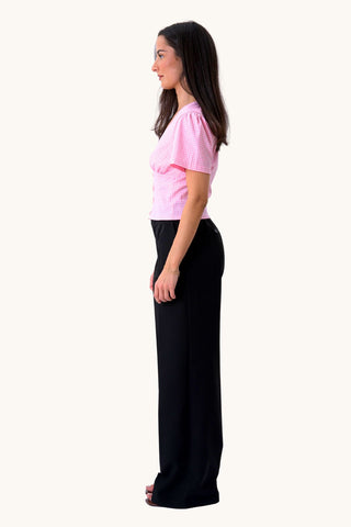 Roberta Top - Pink Checkered