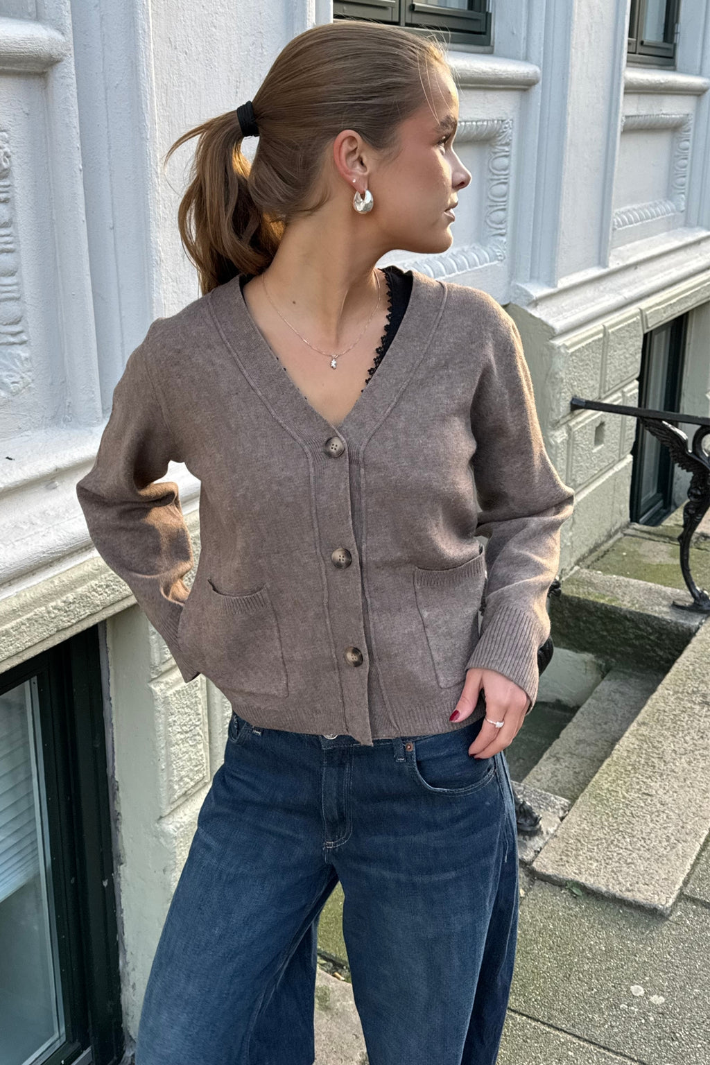 Molly Cardigan - Taupe