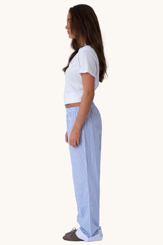 Celeste Striped Pants - Light Blue