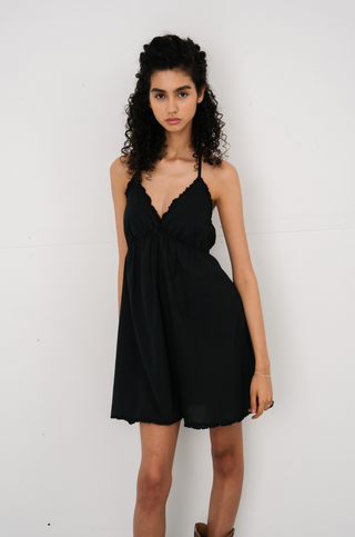 Stella Mini Dress in Black · effortless scandi dress for women from ITS MAY