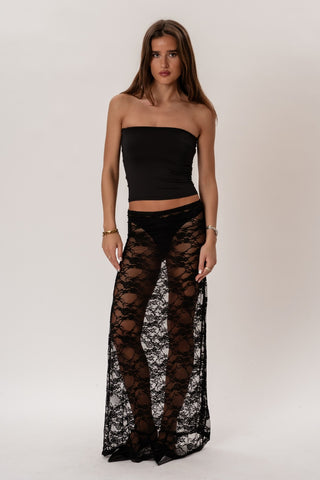 Florence Lace Skirt in Black · effortless scandi skirt for women from ITS MAY