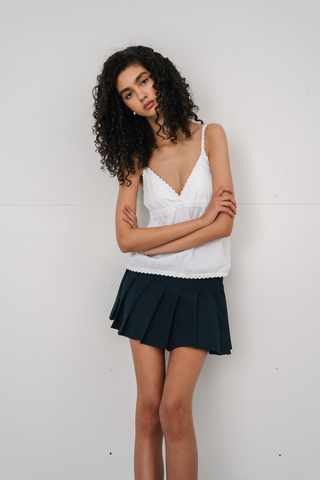 Bella Lace Top in White · effortless scandi top for women from ITS MAY