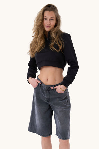Zenia Half Zip - Black