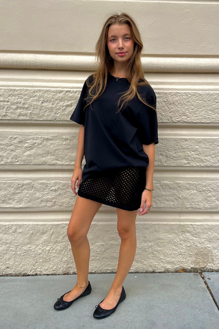 Gabriella Short Skirt in Black · effortless scandi skirt for women from ITS MAY
