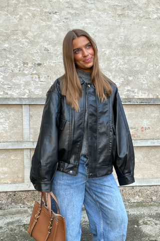 Elena Oversized Jacket in Black · effortless scandi jacket for women from ITS MAY