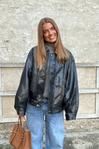 Elena Oversized Jacket in Black · effortless scandi jacket for women from ITS MAY