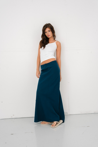 Capri Skirt in Navy · effortless scandi skirt for women from ITS MAY