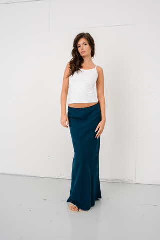 Capri Skirt in Navy · effortless scandi skirt for women from ITS MAY