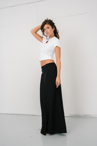 Capri Skirt in Black · effortless scandi skirt for women from ITS MAY