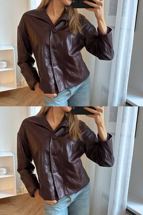 Billie Jacket - Burgundy