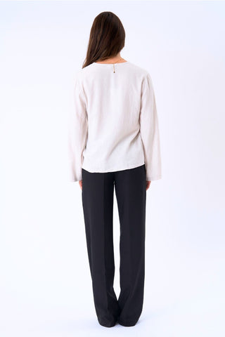 Bow Top in Sand · effortless scandi top for women from ITS MAY