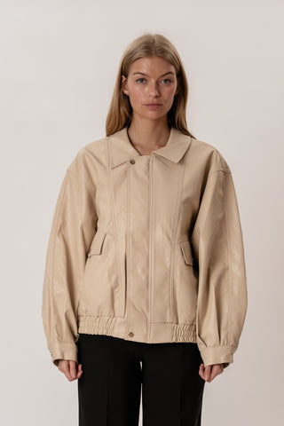 Elena Oversized Jacket in Stone · effortless scandi jacket for women from ITS MAY
