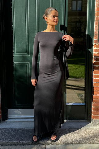 Layla Dress in Black · effortless scandi dress for women from ITS MAY