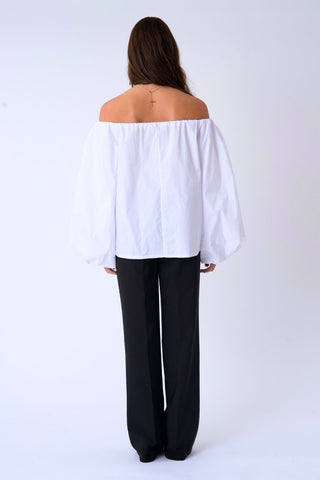 Lia Top in White · effortless scandi formal shirts & blouses for women from ITS MAY