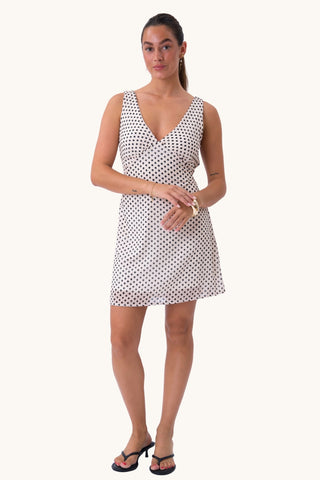 Chiara Dress - Vanilla/Black