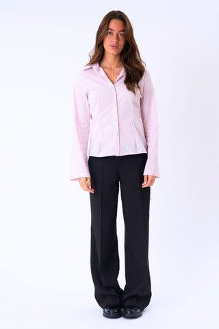 Andrea Shirt in Pink Striped · effortless scandi formal shirts & blouses for women from ITS MAY