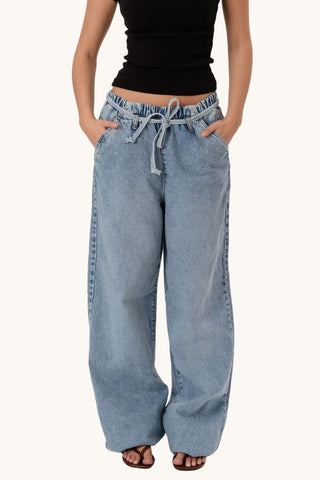 Alessia Baggy Jeans - Blue