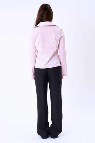 Andrea Shirt in Pink Striped · effortless scandi formal shirts & blouses for women from ITS MAY