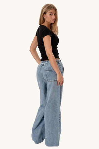 Alessia Baggy Jeans - Blue