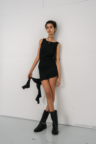 Valentina Dress in Black · effortless scandi dress for women from ITS MAY