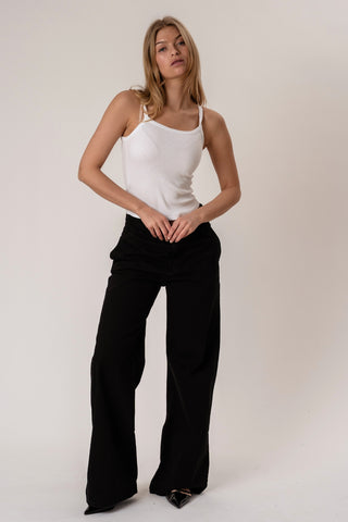 Alba Tank Top in White · effortless scandi top for women from ITS MAY