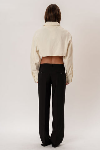 Bellanca Crop Jacket - Ecru