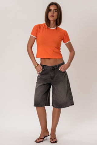 Rosa T-shirt in Orange · effortless scandi t-shirt for women from ITS MAY