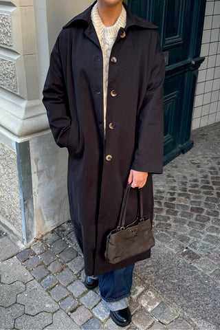 Harper Trench Coat in Black · effortless scandi jacket for women from ITS MAY