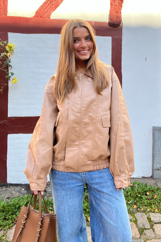 Elena Oversized Jacket in Camel · effortless scandi jacket for women from ITS MAY