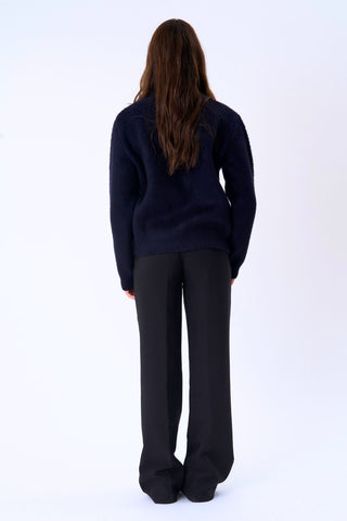 Azzurra Knit in Navy · effortless scandi knitwear for women from ITS MAY