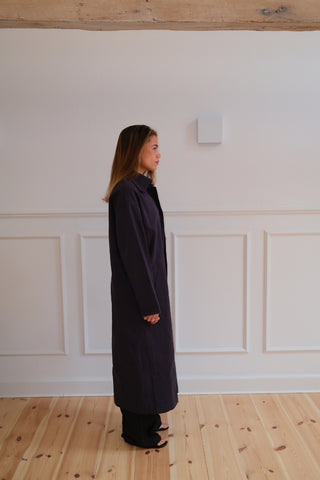 Harper Trench Coat in Navy · effortless scandi jacket for women from ITS MAY