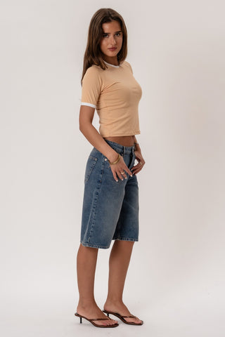 Rosa T-shirt in Khaki · effortless scandi t-shirt for women from ITS MAY