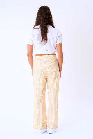 Celeste Striped Pants in Yellow · effortless scandi pants for women from ITS MAY