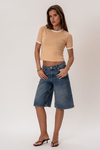 Rosa T-shirt in Khaki · effortless scandi t-shirt for women from ITS MAY