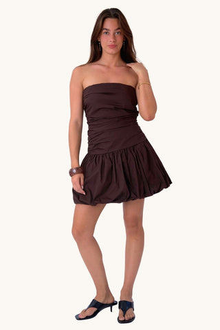 Sofia Dress - Brown