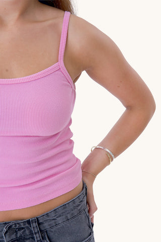 Alba Tank Top - Rose