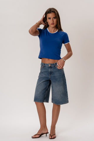 Rosa T-shirt in Royal Blue · effortless scandi t-shirt for women from ITS MAY