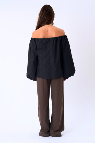 Lia Top in Black · effortless scandi formal shirts & blouses for women from ITS MAY