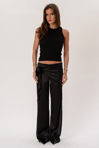 Violetta Bow Pants in Black · effortless scandi pants for women from ITS MAY