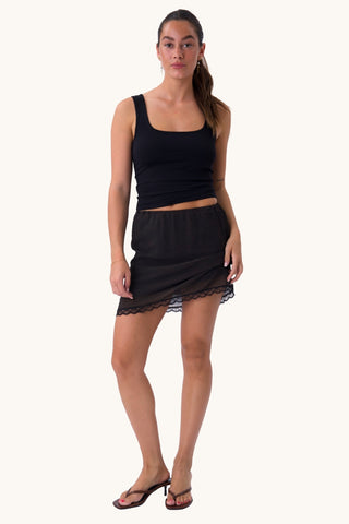 Alice Skirt - Brown/Black