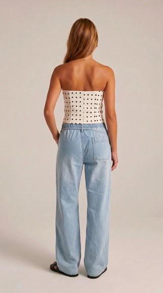 Alessia Baggy Jeans - Light Blue