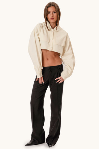 Bellanca Crop Jacket - Ecru