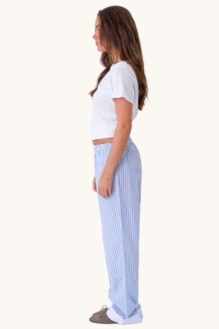 Celeste Striped Pants - Light Blue
