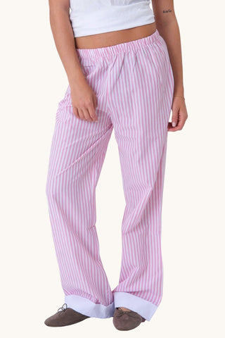 Celeste Striped Pants - Rose